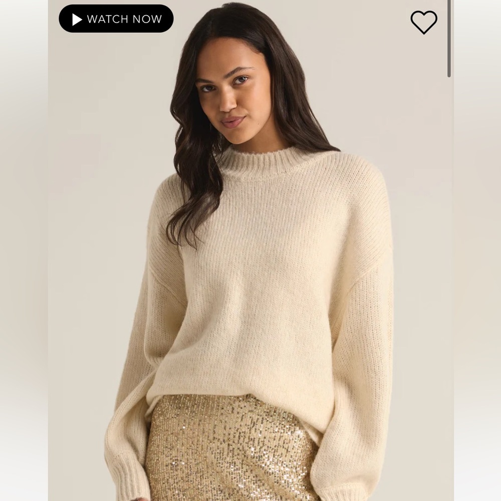 Z SUPPLY danica sweater in light oatmeal heather NWT - Size Small
